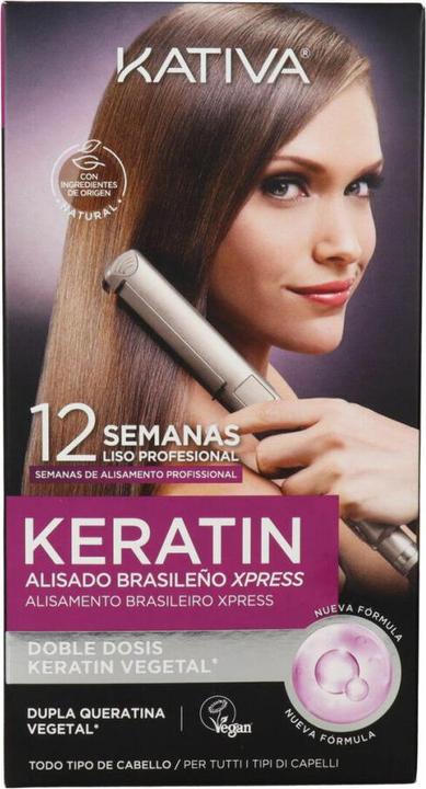 Actual product image Kativa Brazilian Express Straightening Kit 150ml (Hair care set)
