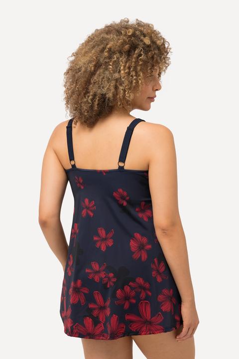 Produktbild Ulla Popken Badekleid, Blüten, Softcups, Träger verstellbar (46)