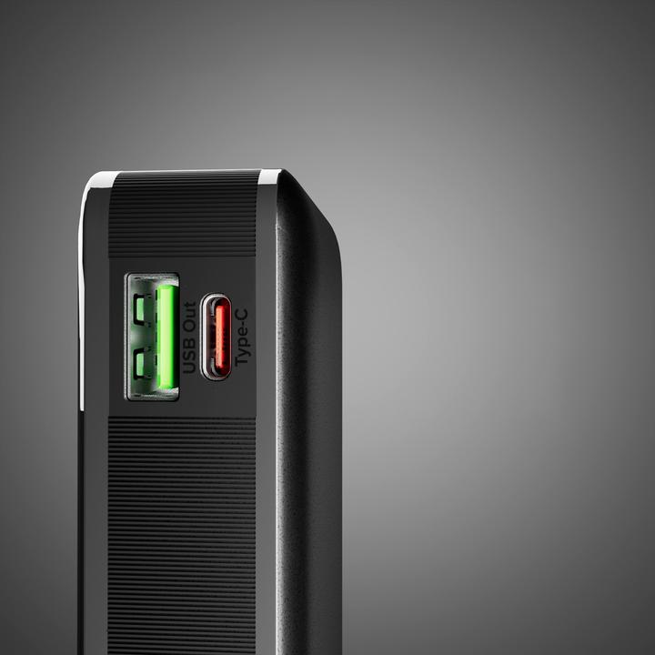 Actual product image SBS Power Bank 10,000 mAh with built-in USB-C cable (10000 mAh, 20 W, 37 Wh)
