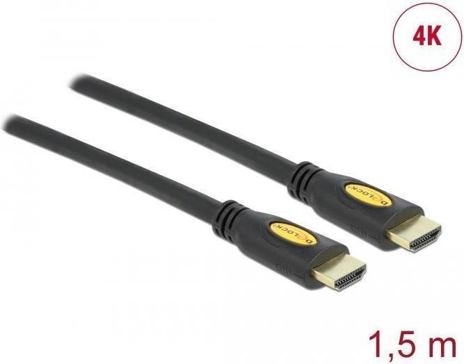 Image du produit Delock HDMI haute vitesse avec câble Ethernet (1.50 m, HDMI)