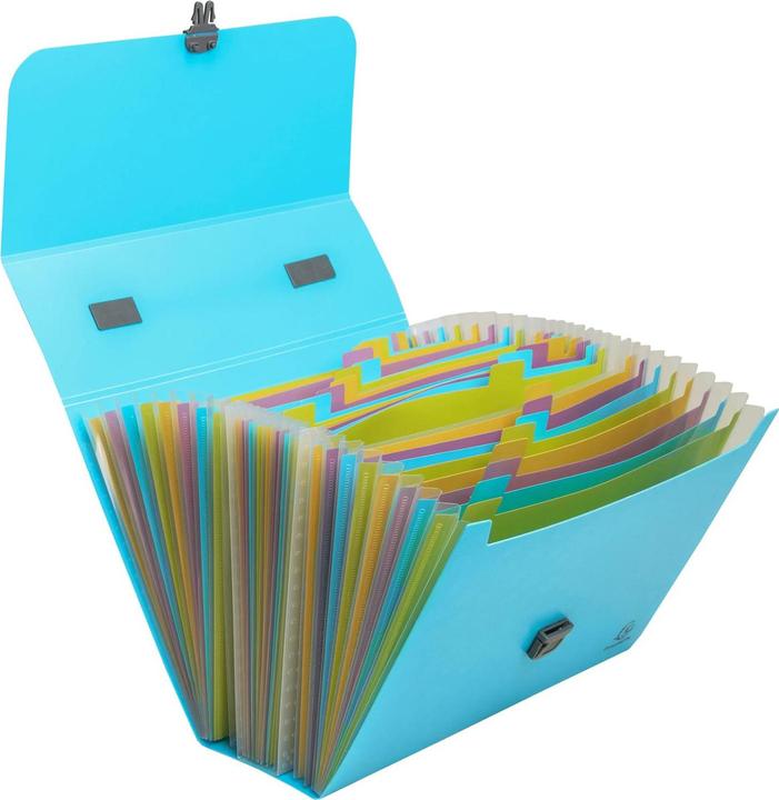 Actual product image Exacompta Dokumententasche mit Griff, 24 Fächer, Kollektion Pop'N Co (A4, 24 x)