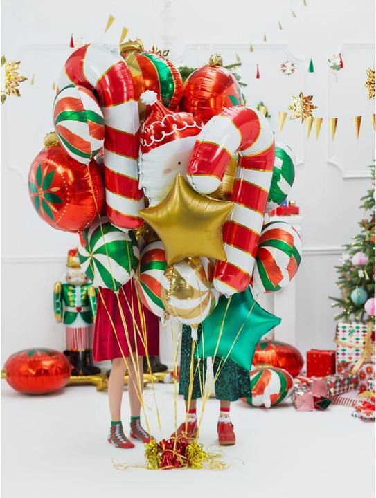 Produktbild Partydeco Grüner Stern Ballon 48cm (1 x)