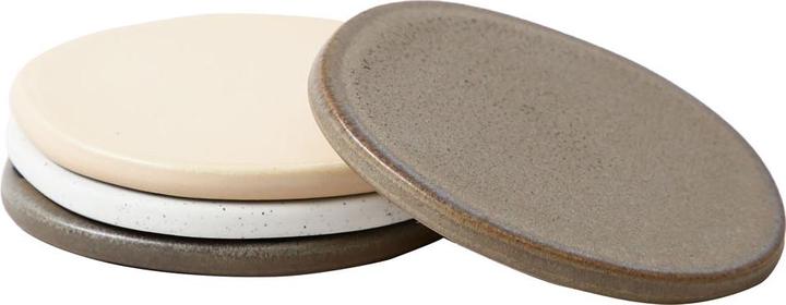 Esmée Set di 4 sottobicchieri in ceramica (4 x, Sottobicchiere in vetro)