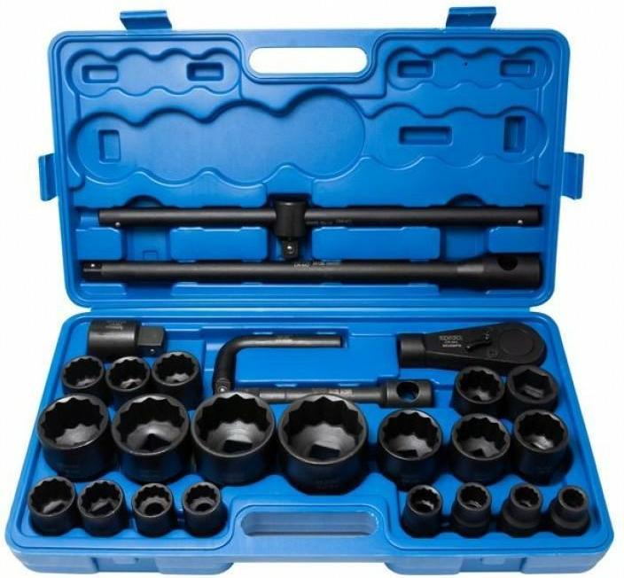 Produktbild GCS ROCKFORCE SCHLAGSCHLÜSSELSATZ 26-tlg. 3/4"- 1" 12 WINKEL.