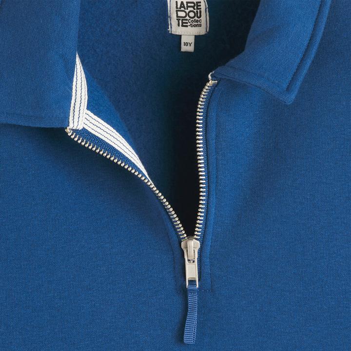 Actual product image La Redoute Collections Sweatshirt mit Polokragen und Reissverschluss (164)