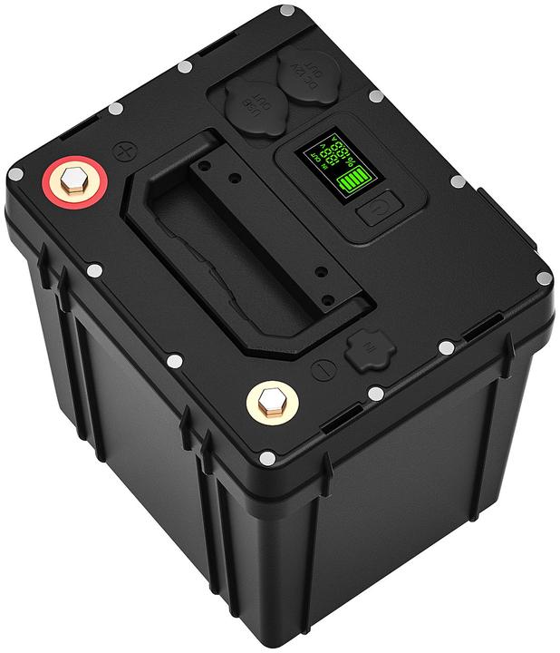 Produktbild TKA LiFePO4-Akku, 12 V, 60 Ah / 768 Wh, BMS, MPPT, 12 V DC, QC, PD 30 Watt (12.80 V, 60 Ah)