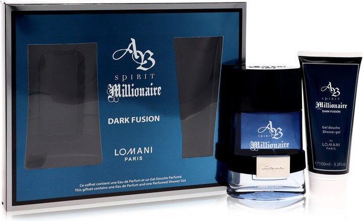 Lomani Spirit Millionaire Dark Fusion (Parfum set, Körperpflegeset)