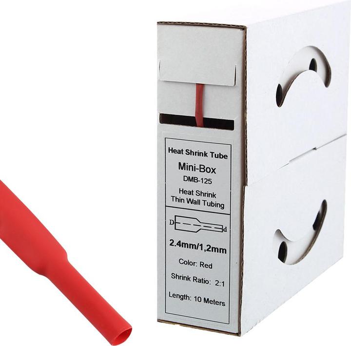 Immagine prodotto Offgridtec 10m di tubo termorestringente 2,4mm>1,2mm rosso (1 x)