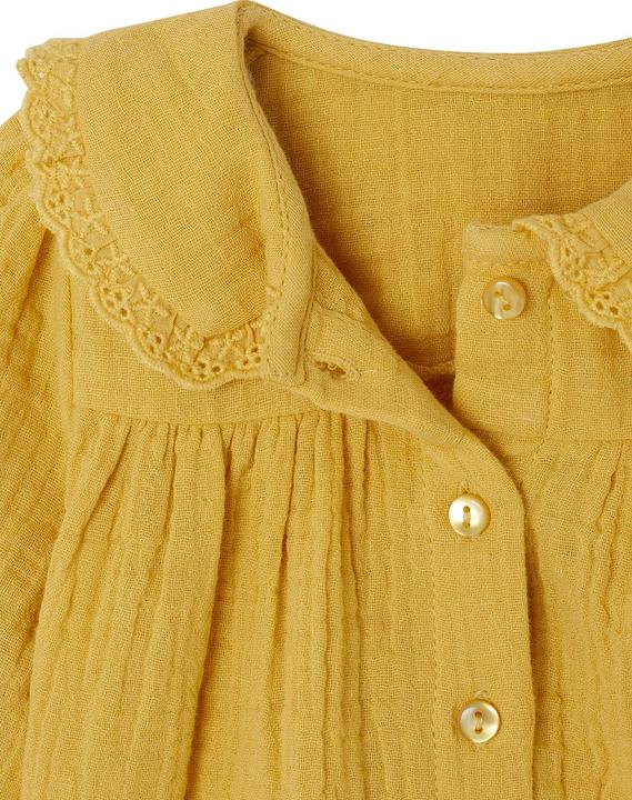 Actual product image Vertbaudet Baby Bluse mit Bubikragen, Baumwollmusselin (80)