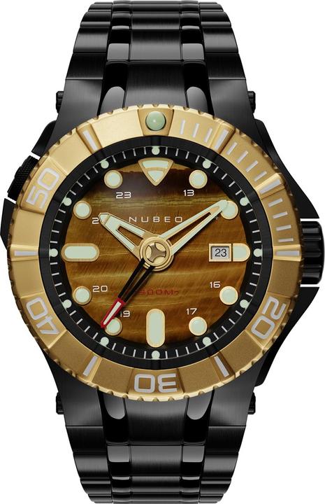 Nubeo NB-6054-11 Herrenuhr Manta Automatik 54mm 30ATM (Taucheruhr, 54 mm)
