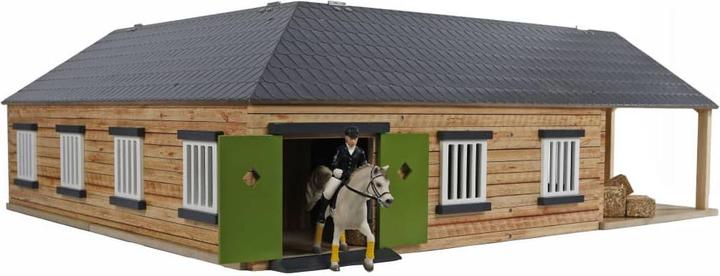 Actual product image NoName Horse corner stable with 3 boxes and storage room 1:24