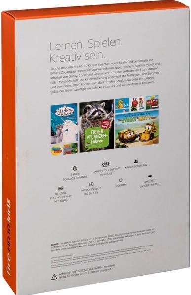 Productafbeelding Amazon Fire HD 10 Kids Tablet, 32 GB, Roze, voor kinderen vanaf de peuterleeftijd (Alleen WLAN, 10.10", 32 GB, Roze)