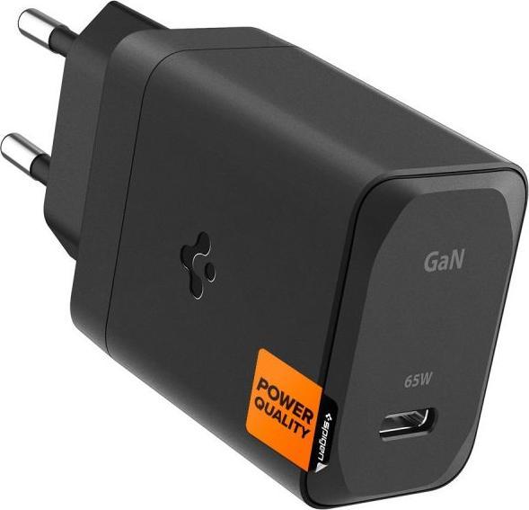 Actual product image Spigen ArcStation Pro Charger + USB-C 65-W Cable - Black (65 W)
