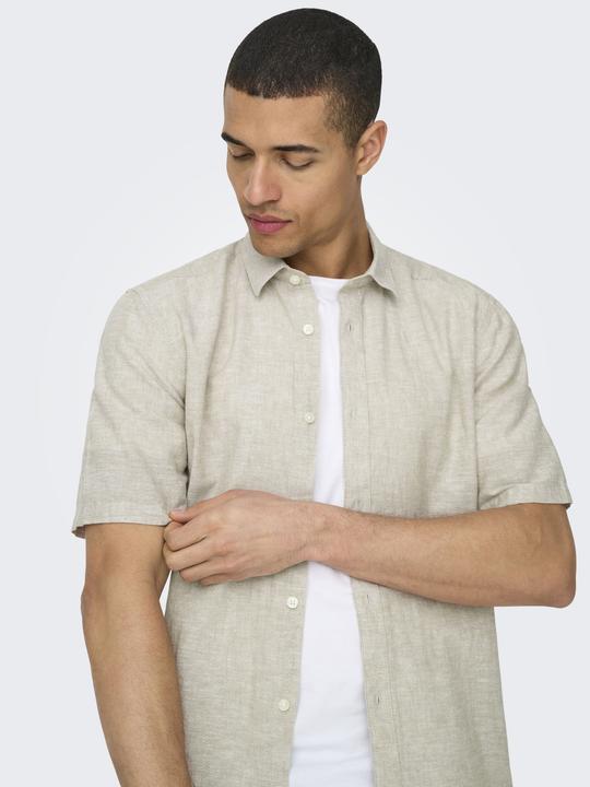 Image du produit Only & Sons Chemise à manches courtes en lin (XS)