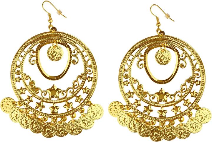 Actual product image Widmann 1001 Nacht Ohrringe Gold mit Münzen