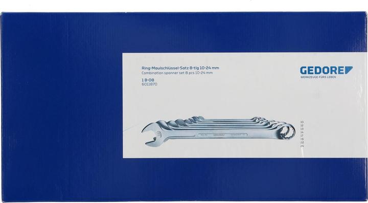 Produktbild Gedore 1 B-08 Ring-Maulschlüssel-Satz 8-teilig 10-24 mm (10 mm, 12 mm, 13 mm, 14 mm, 17 mm, 19 mm, 22 mm, 24 mm)