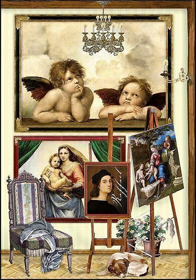 Produktbild Edition Gollong Doppelkarte. Art Card - Raffael