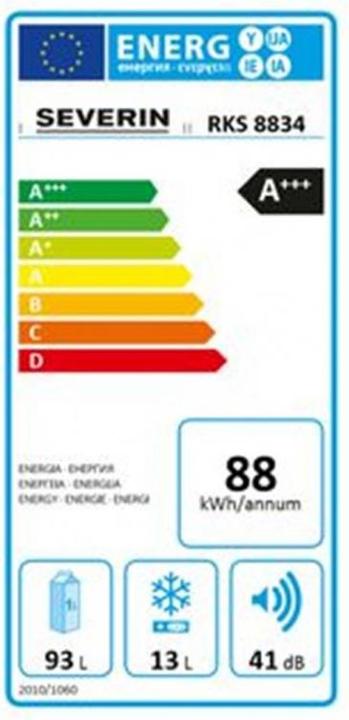 Energy Label Severin RKS 8834 (108 l)