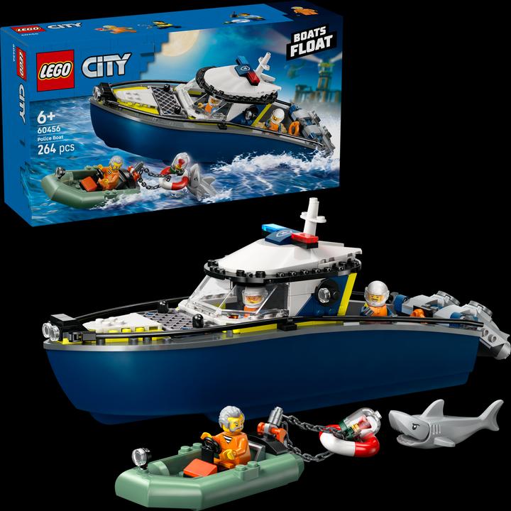 Produktbild LEGO Verfolgungsjagd im Polizeiboot (60456, LEGO City)