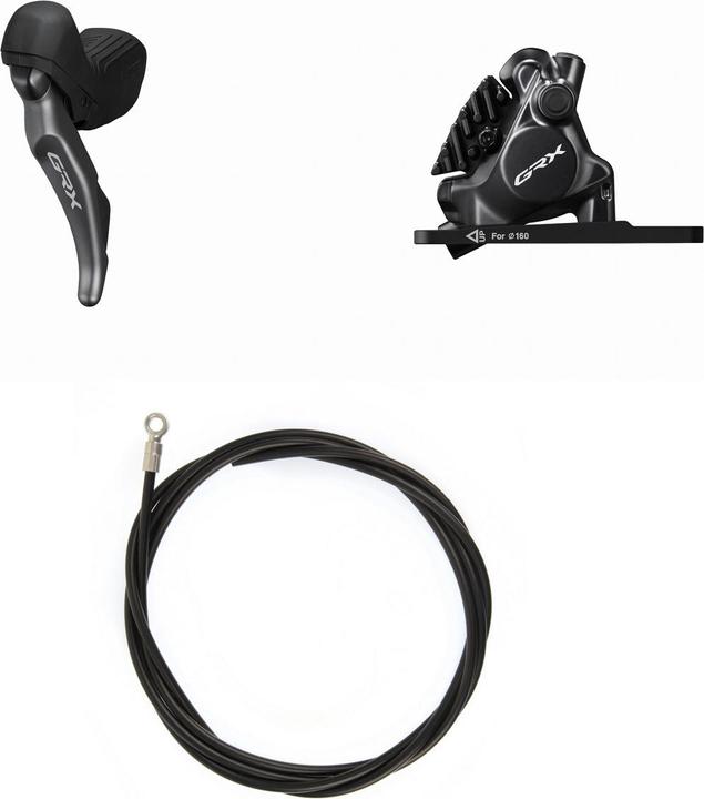 Actual product image Shimano disc brake set GRX BR-RX820 with ST-RX820 rear (Rear brake, Brake kit, 2)