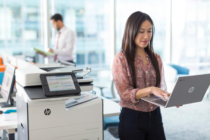Actual product image HP Page Wide Enterprise Color MFP 586dn (Ink, Colour)