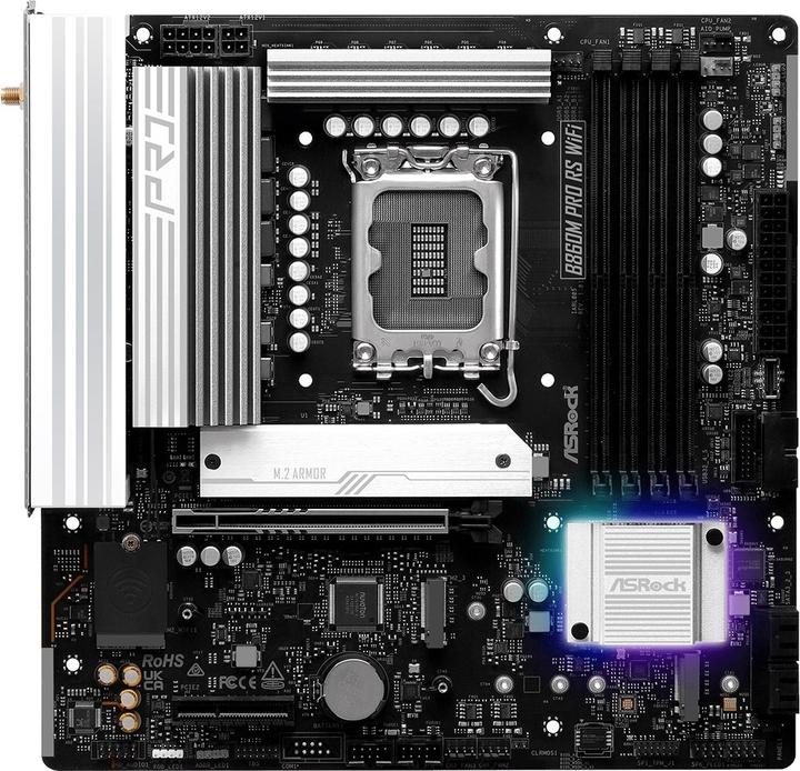 Produktbild AsRock B860M Pro RS WiFi DDR5 Intel S retail (Socket S1, Intel B860, mATX)