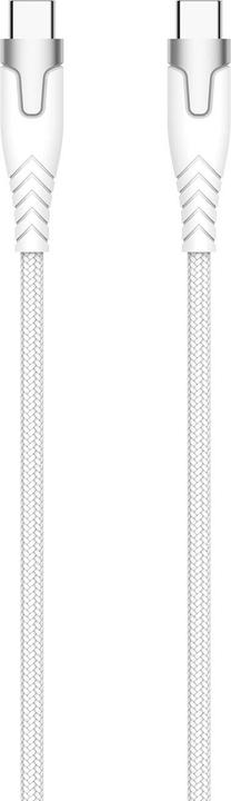Gear Kevlar-Kabel PRO USB-C auf USB-C 2.0 1,5 m Kevlar-Kabel mit Metallgehäuse Weiss (1.50 m, USB 3.0)