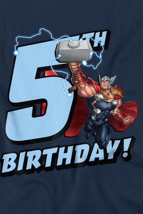 Immagine prodotto Thor Maglietta 5° Compleanno Bambini (128)