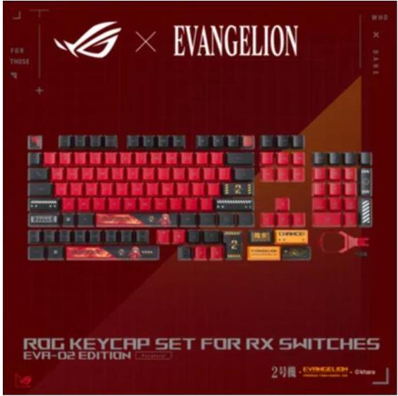 Immagine prodotto ASUS Rog Keycap Set for RX Switches EVA-02