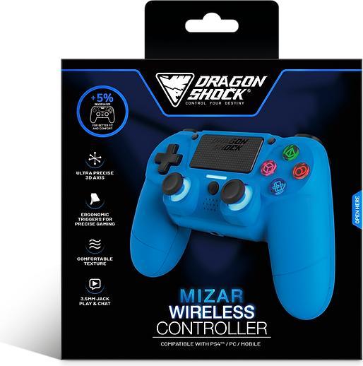 Produktbild DragonShock Controller Mizar Wireless blau PS4 (Playstation Classic)