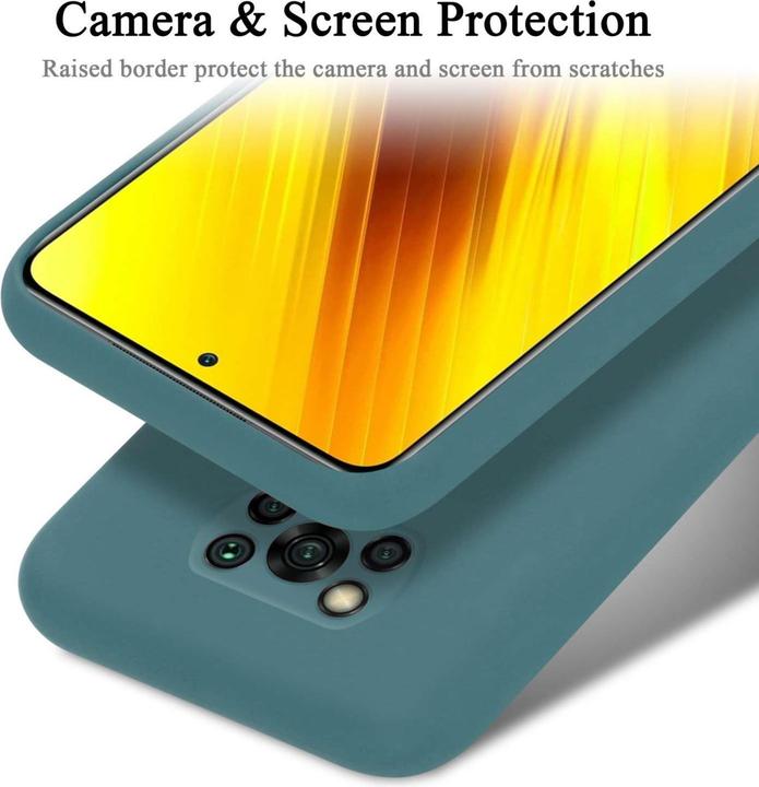 Actual product image Cadorabo Bumper Case for Xiaomi POCO X3 NFC TPU Liquid Silicone Cover for Xiaomi POCO X3 NFC (Xiaomi Poco X3 NFC)