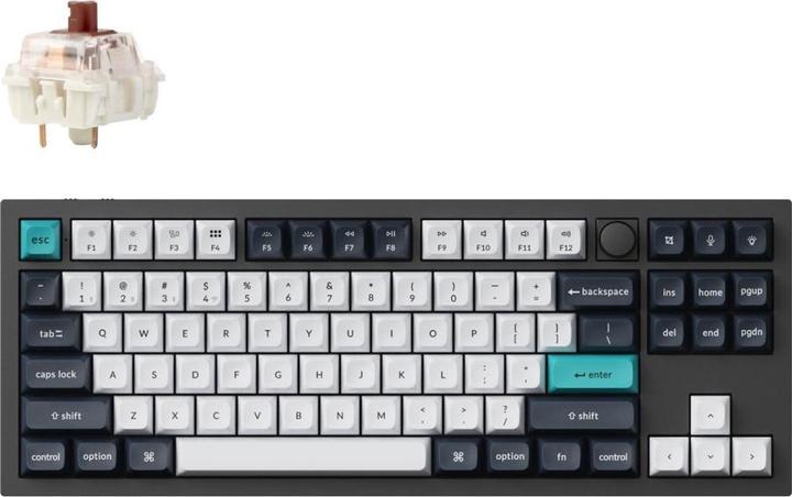 Produktbild Keychron Q3 MAX 80% Trådløst Tastatur Brown switche
