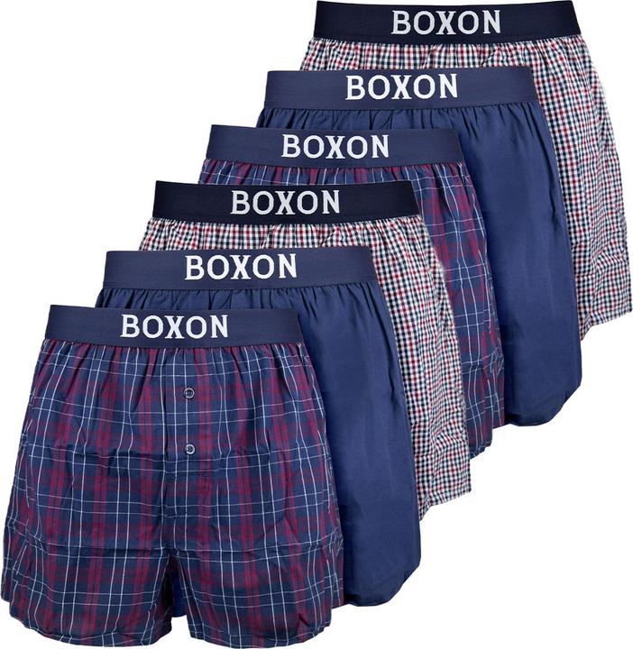 Boxon 6er Pack Web Boxershorts (XL, 6er Pack)