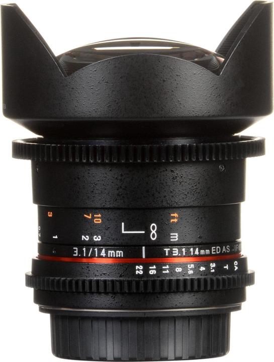 Image du produit Samyang 14mm T3.1 MK2 Canon RF (Canon RF, Plein format, APS-C / DX)