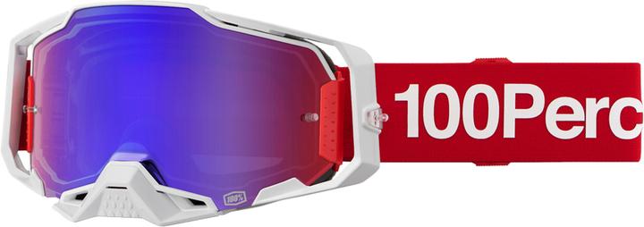 100% Armega Goggle Corbin (Weiss-Rot, Blau)