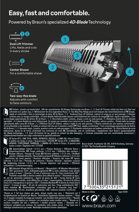Produktbild Braun Series XT5200 Face+Body+Travel