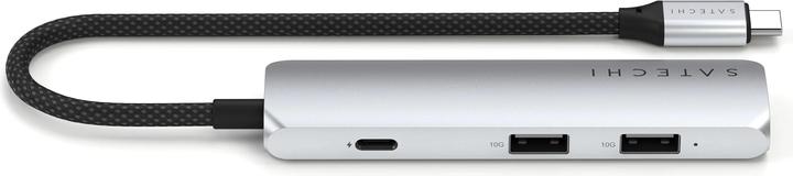 Immagine prodotto Satechi Hub multiplo Slim 4 argento (USB-C, 4 Porti)
