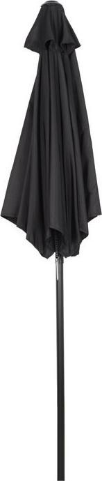 Produktbild Swisshandel24 Sonnenschirm Ø196 cm, Drehbar, Knickfunktion, sechseckig, Schwarz