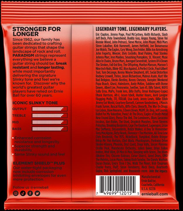 Actual product image Ernie Ball Slinky Paradigm (6 x, Electric guitar, 0.05")