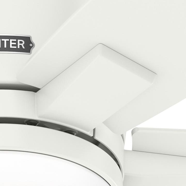 Produktbild Hunter Fans Deckenventilator Valencia Weiss mit LED & Fernbedienung (42 dB)