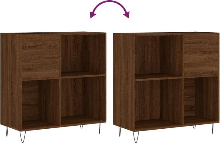 Actual product image VidaXL Plattenschrank Braun Eichen-Optik 84,5x38x89 cm