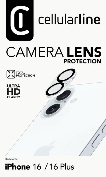 Image du produit Cellularline Camera Lens (1 pièce(s), Apple iPhone 16)