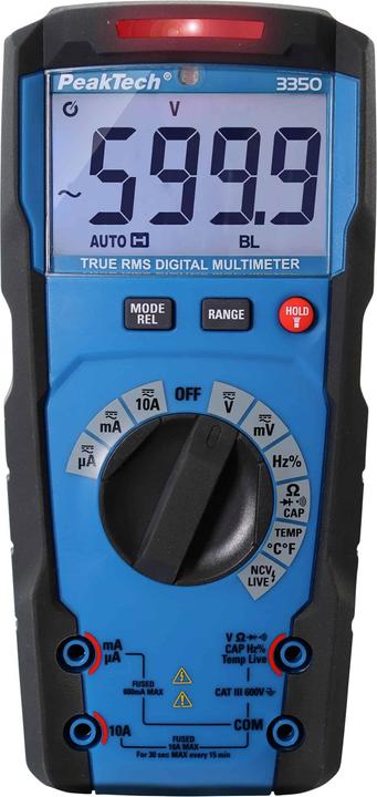 Produktbild Peaktech P 3350 True RMS Digitalmultimeter (CAT III 600V)