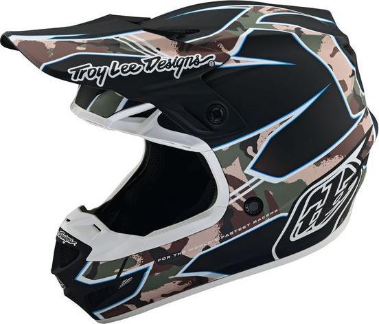 Actual product image Troy Lee Designs SE4 Polyacrylite MIPS helmet, Matrix Camo, black, S | 55-56cm (55 - 56 cm)