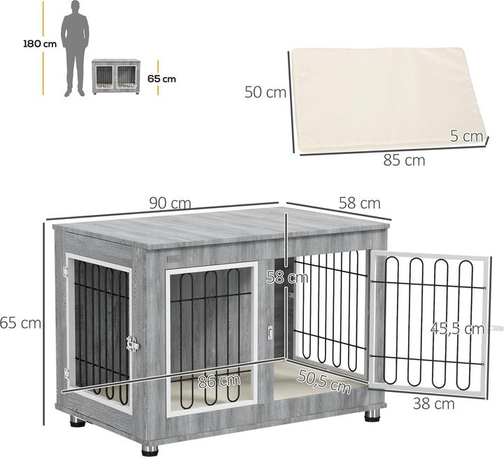 Produktbild PawHut Hundekäfig