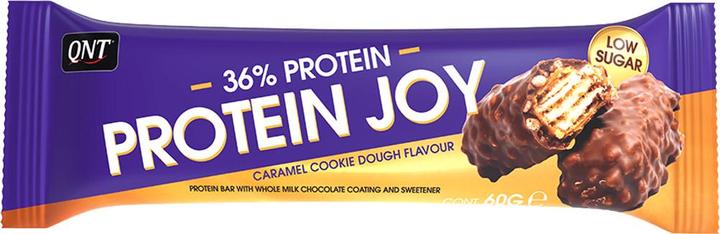 Actual product image QNT 36% Protein Joy Bar Low Sugar Caramel&Cook (Caramel & Cookie, 1 pcs., 62 g)