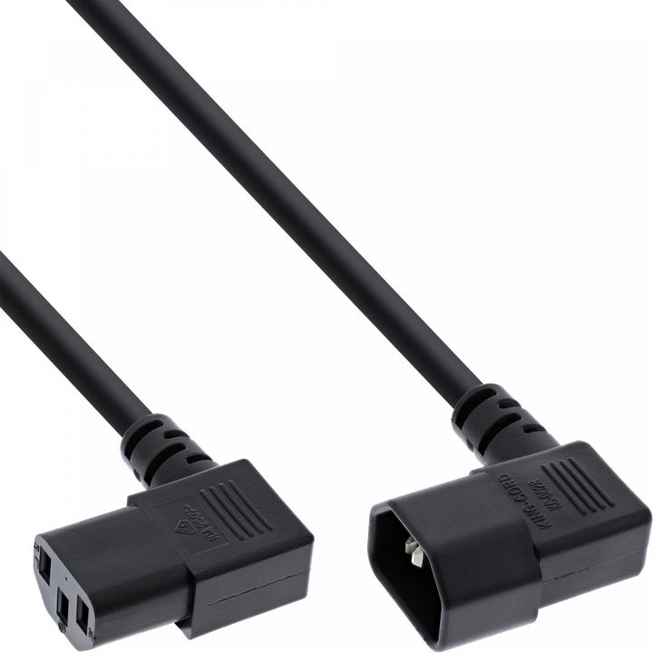 Actual product image InLine Mains cable IEC extension (0.40 m, C14, C13)