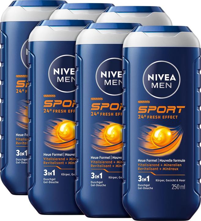 Produktbild NIVEA MEN Multipack Pflegedusche Sport (6 Stück)