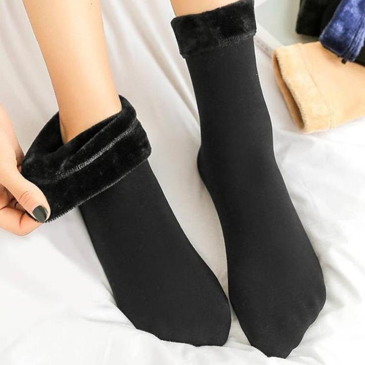 Produktbild JTI Socken mit Kunstfellfutter, Schwarz - Grösse 36-42 (Einzelpack, 36 - 42)