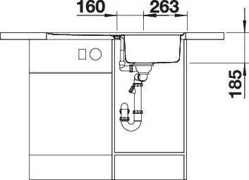 Produktbild Blanco Classic Pro 45 S-IF (Einbauspüle, 86 cm, 51 cm)